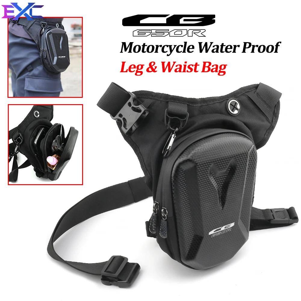 

Motorcycle Waterproof Drop Waist Leg Bag Thigh Belt Hip Bum Military Tactical For Honda CB650R CB 650R CB650 R