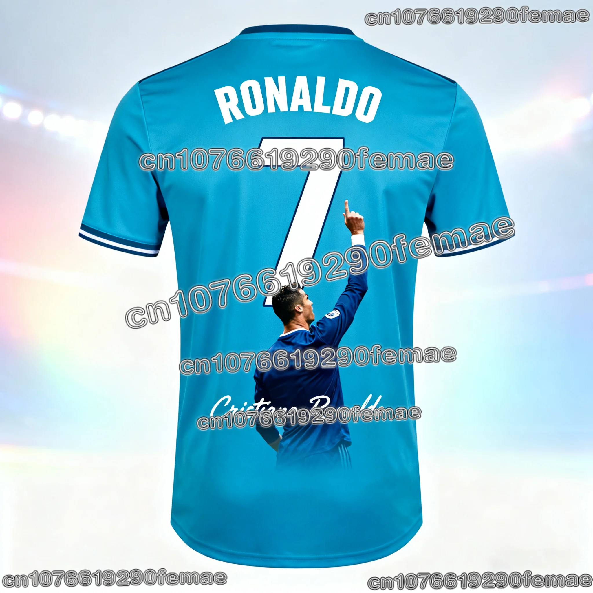 موضة 2026 ChatGPT AI Ronaldo 7 كرة القدم جيرسي الرجال الاطفال الكبار تدريب كرة القدم تي شيرت الصيف ملابس رياضية مريحة