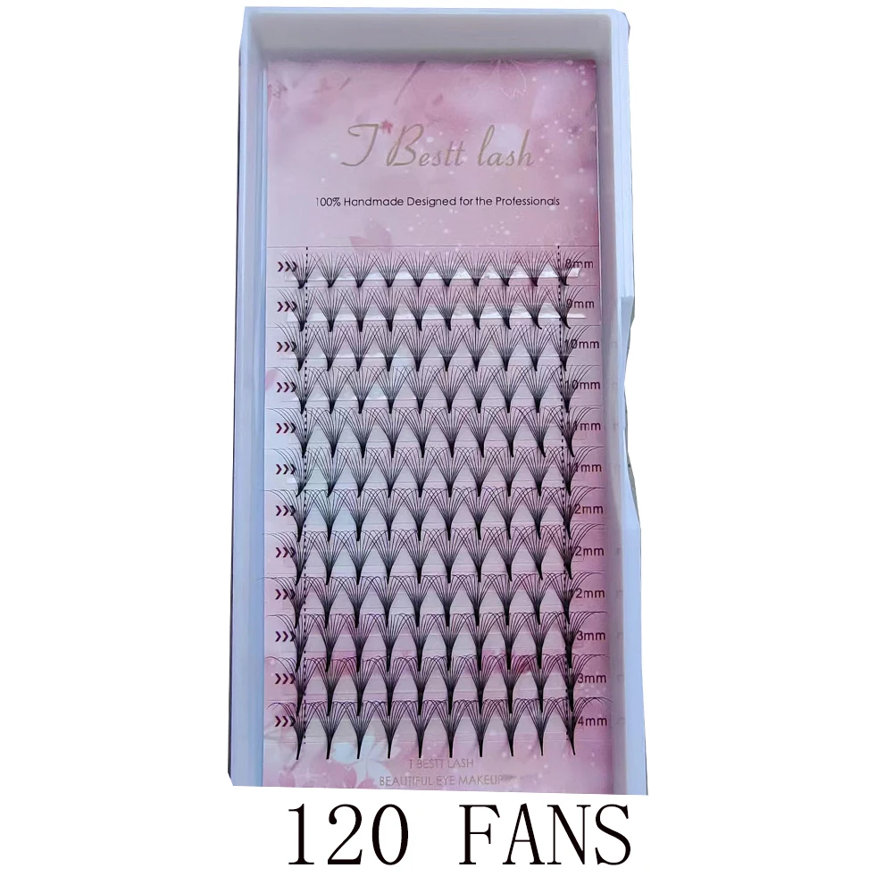 TBestt 5D/6D/8D/10D Premade Fans Volume Russische Wimpers Pre Made Volume Fans Zijde Zacht volume Wimpers Extension