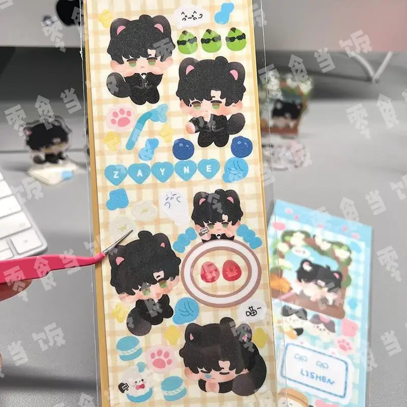 Anime Zayn amor y espacios profundos tablero de pie acrílico signo indicativo Cospaly dibujos animados recoger 5cm