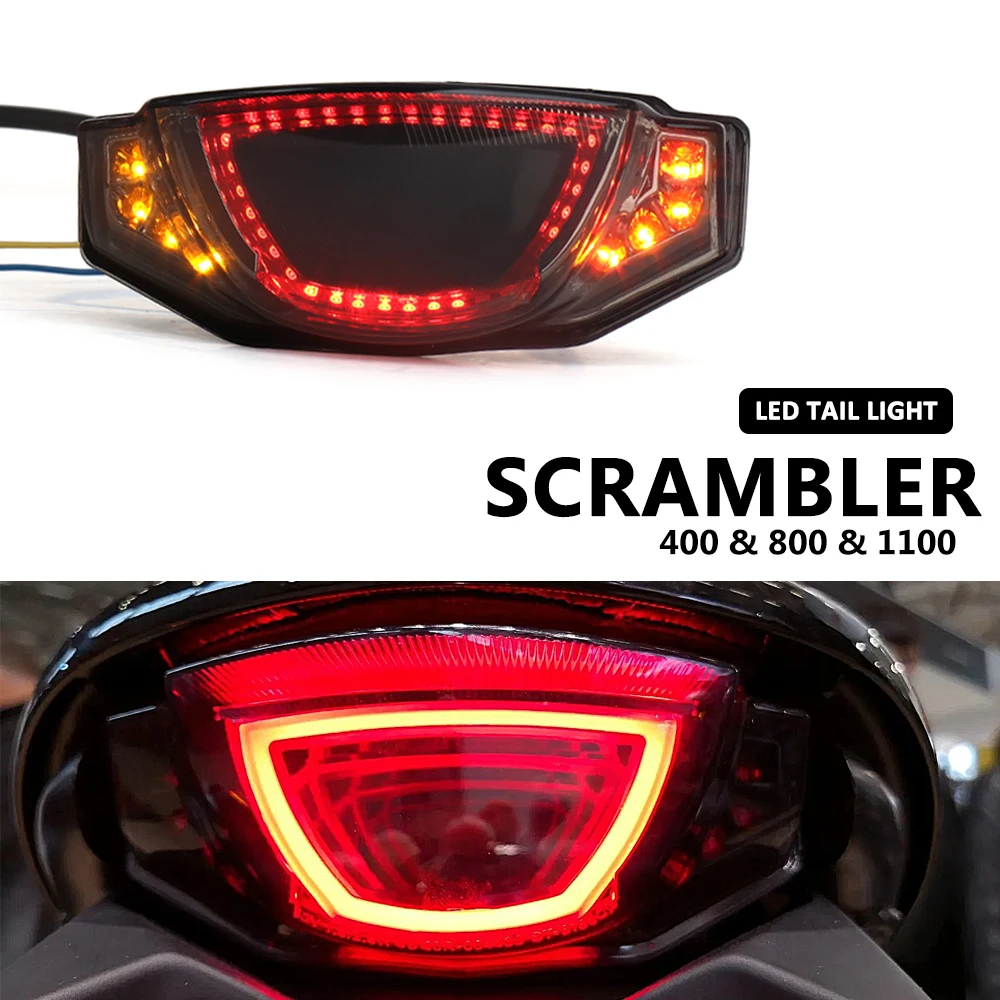 New LED Turn Signal Light Motorcycle Accessories Indicator Lamp Brake lights For Ducati Scrambler 400 SCRAMBLER 800 1100