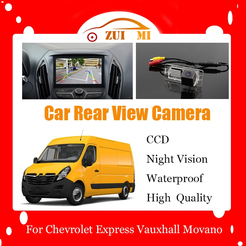 Car Reverse Rear View Camera For Chevrolet Express Vauxhall Movano 2010~2016 CCD Full HD Night Vision Backup Parking Camera