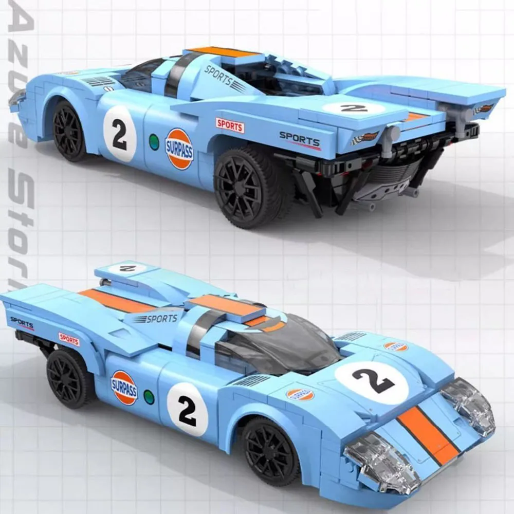 

Технический масштаб 1:20 Lemans GT40, модель строительного блока, классический американский гоночный автомобиль, 2,4 ГГц, автомобиль с дистанционным управлением, кирпичное приложение, радиоуправляемые игрушки