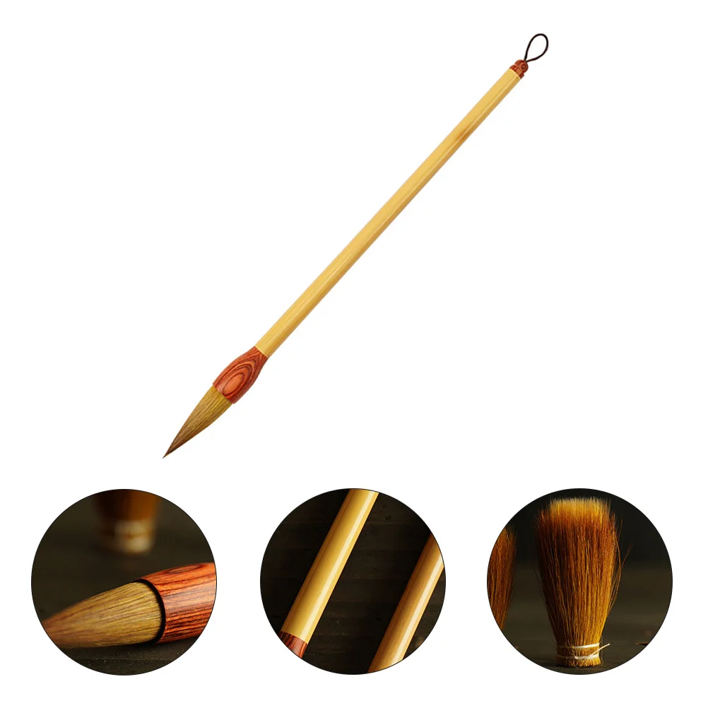 

1Pcs Chinese Calligraphy Hair Sumi Writing Pen Professional Practical Durable Safe for Beginners Advanced Learners