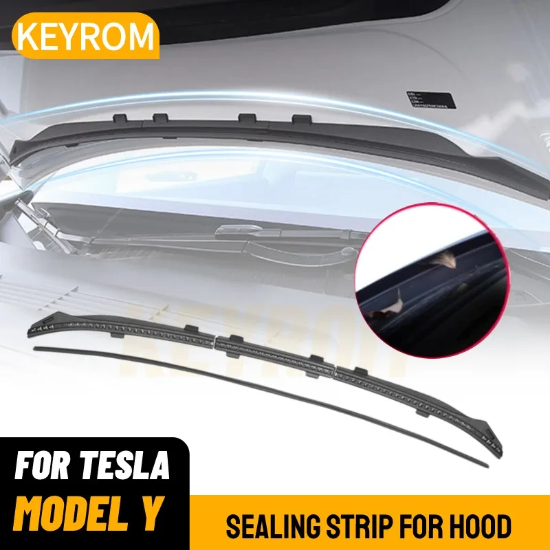 

2024 New Front Hood Seal Strip for Tesla Model Y 18-24 Air Inlet Protective Cover Split Mounting Modification Accessories