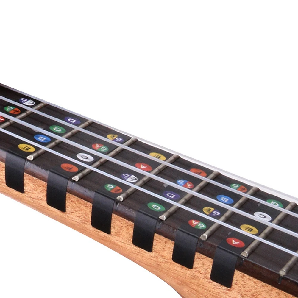 TUREBG Ukulele Fretboard Stickers Chord Fret Stickers Note Sticker Finger Guide for Ukulele Beginner 20PCS