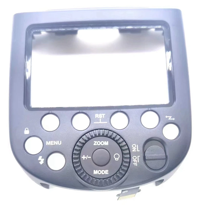 Speedlite 플래시 후면 커버 및 모드 기능 선택 단추 패널, Godox V1 휠 키보드 예비 부품, LCD 스크린 없음