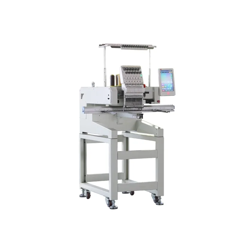 Single Head Automatic High Speed Computerized Embroidery Machine with Touch Screen for Cap and Flat Embroidery Home Use New