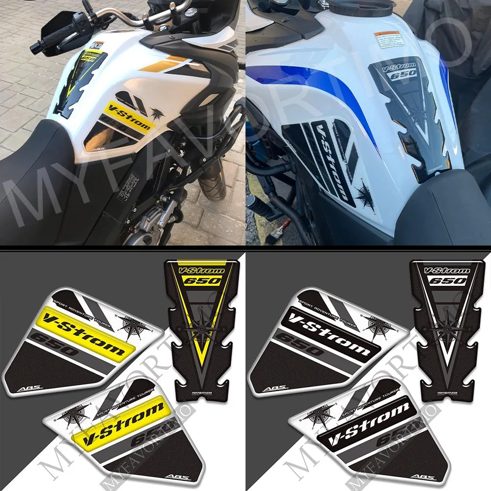 Motorcycle For Suzuki V STROM DL650XT Tank Pad Protection Stickers Fuel Oil Kit Adventure 2018 2019 2020 2021 2022  ﻿ - view 5
