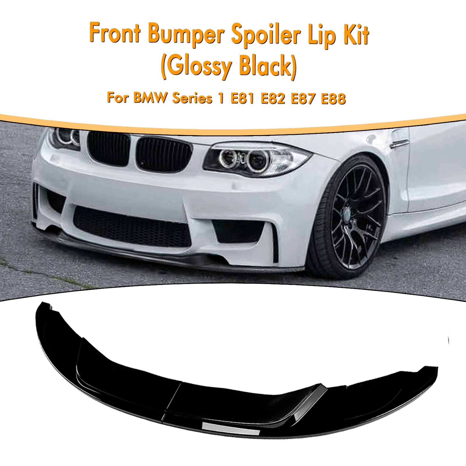 

Front Lower Spoiler Lip Flare Splitter Blade For BMW 1 Series E81 E82 E87 E88 1M 2004-2013