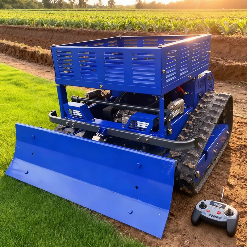 

Customized Small Remote Control Lawn Mower Robot – Self-Propelled 45 Degrees Climbing Capability