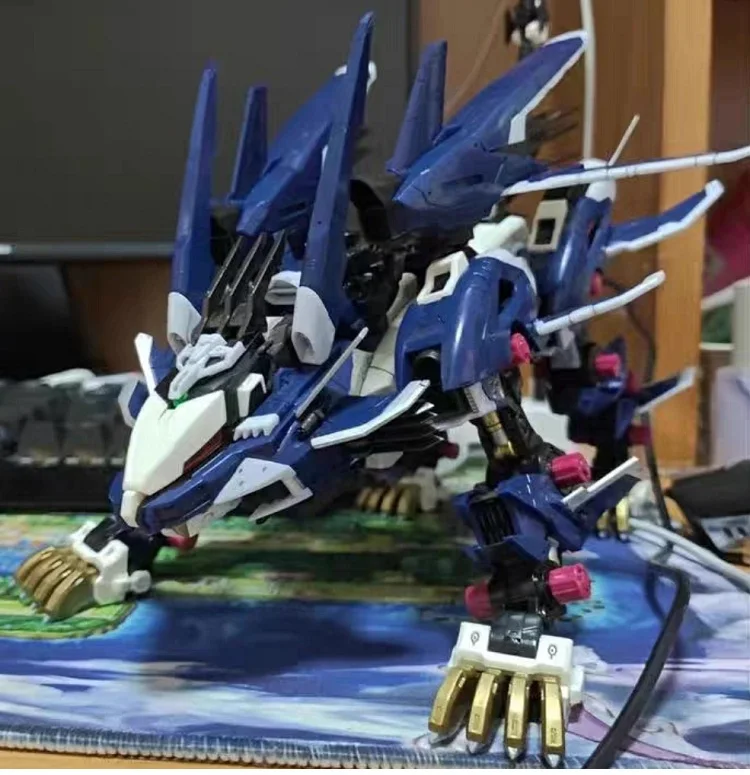 BT Building Blocks ZOIDS RZ-041 Liger ZERO Jager Blue Lion 1:72 Scale Full Action Plastic Kit Assemble Model Birthday Gifts