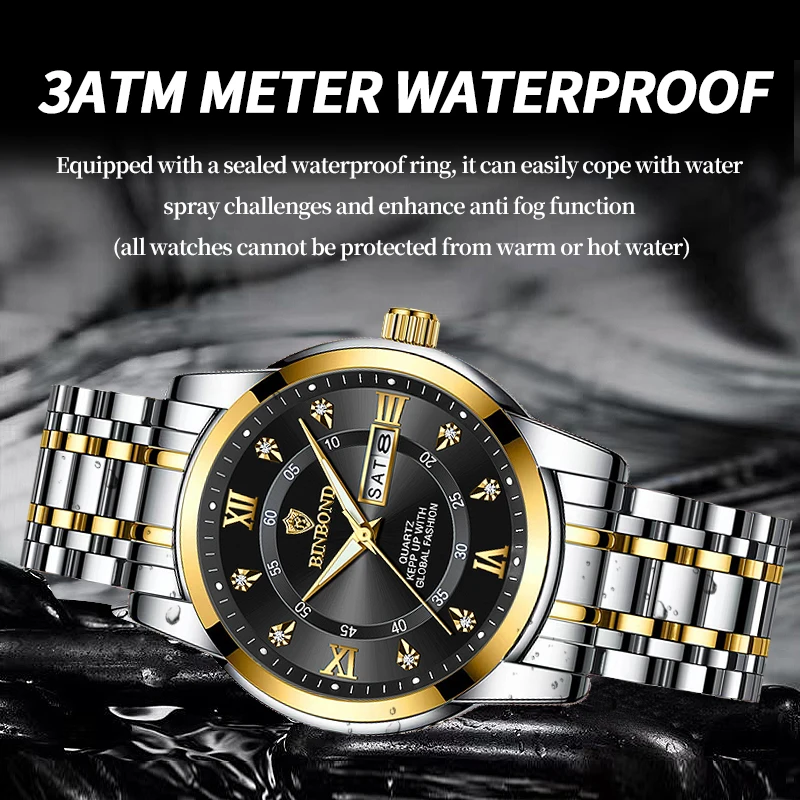 2025 nuovi uomini orologio uomo d'affari orologio di lusso orologi automatici uomo luminoso impermeabile moda orologi da polso al quarzo Montre Homme