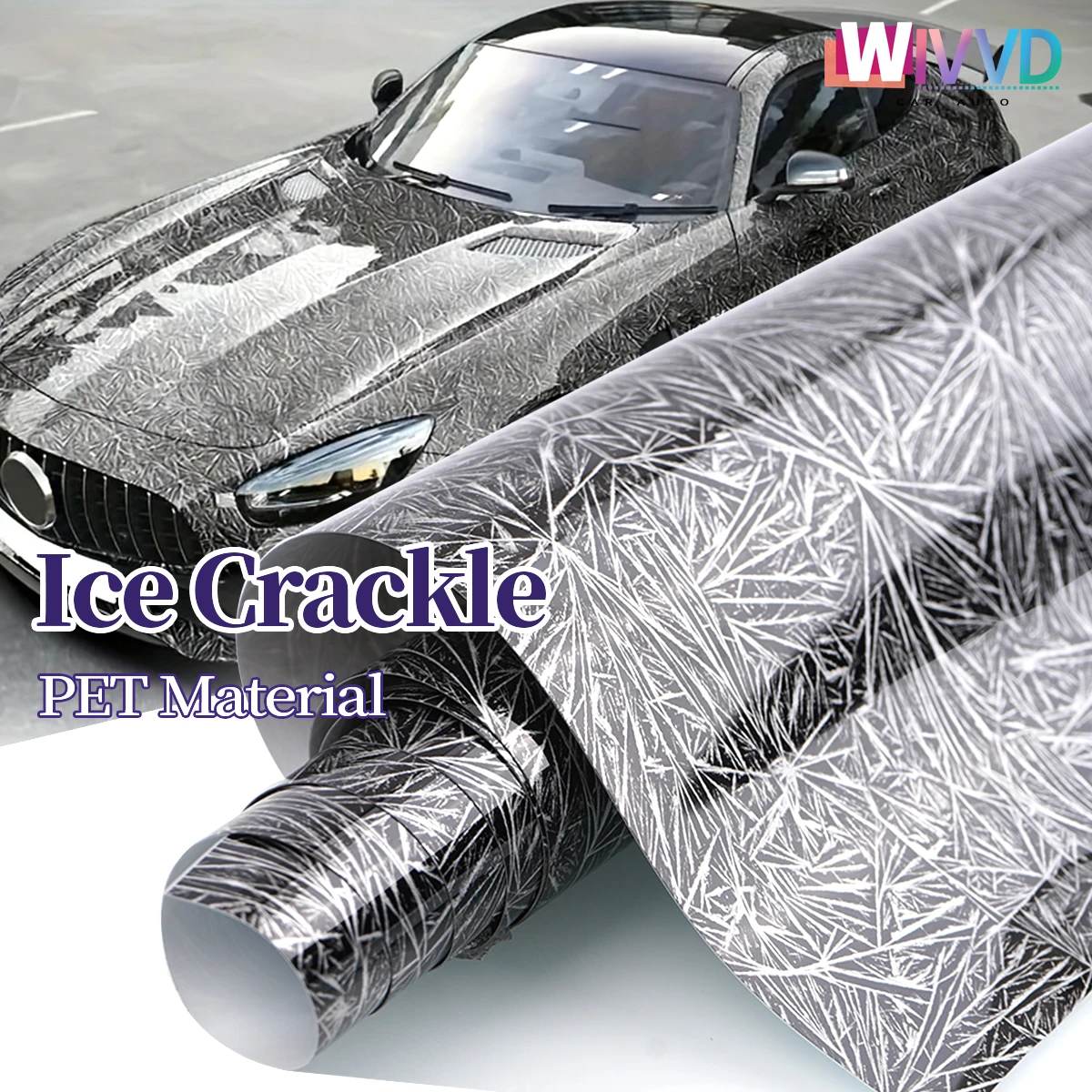 Carbon Fiber Vinyl Auto Ice Crack Black Car Stickers Film Forged Carbon Fiber Decal Motorcycle Covers for Car Accessories