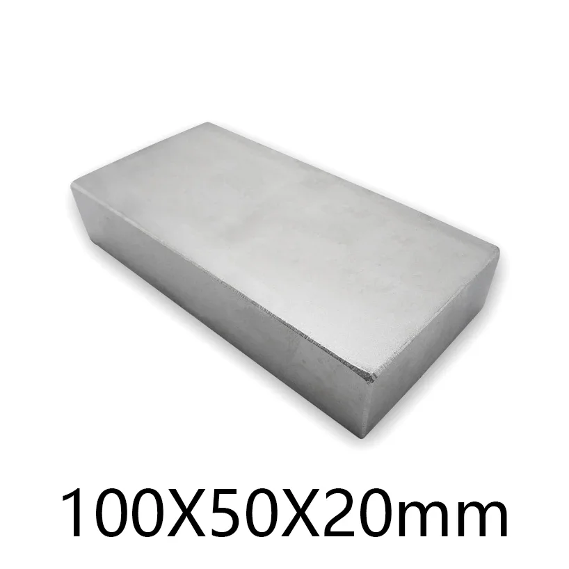 1pcs 100x50x20 NdFeB magnet holder 100x50x20mm Super strong neo neodymium magnet 100*50*20mm, 100mm x 50mm x 20mm magnets