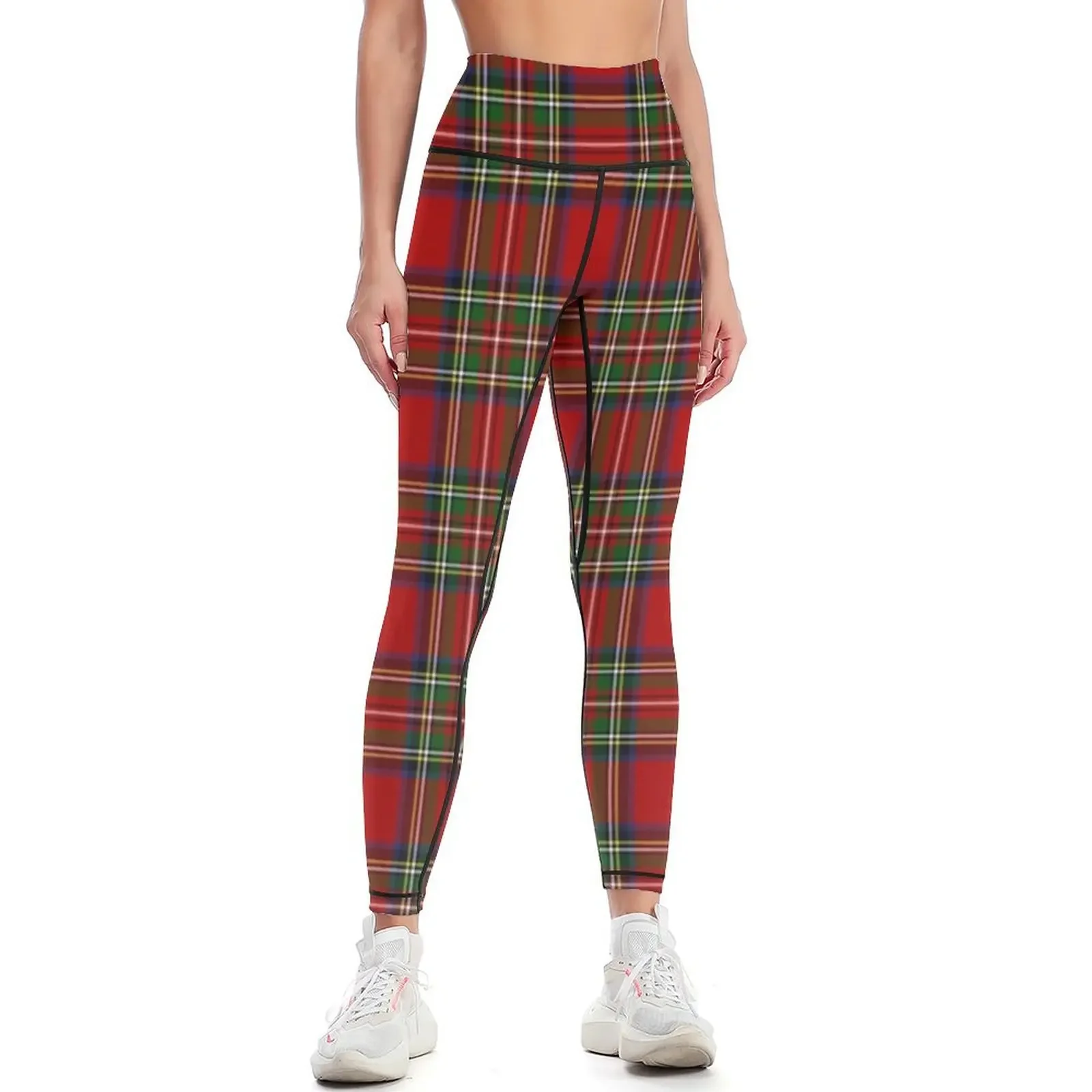 

Royal Stewart Tartan Plaid Leggings sports for gym Women's sports pants for physical for girls Womens Leggings
