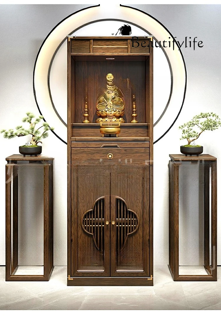 

Living Room Altar God of Wealth Table Incense Burner Table Clothes Closet Chinese Household Altar Solid Wood Buddha Cabinet