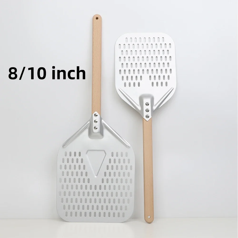 8 10 Inch Small Pizza peel Shovel Spatula Pizza Turning Nonsitick Hard Short Wooden Handle Square Turner Kitchen Tools