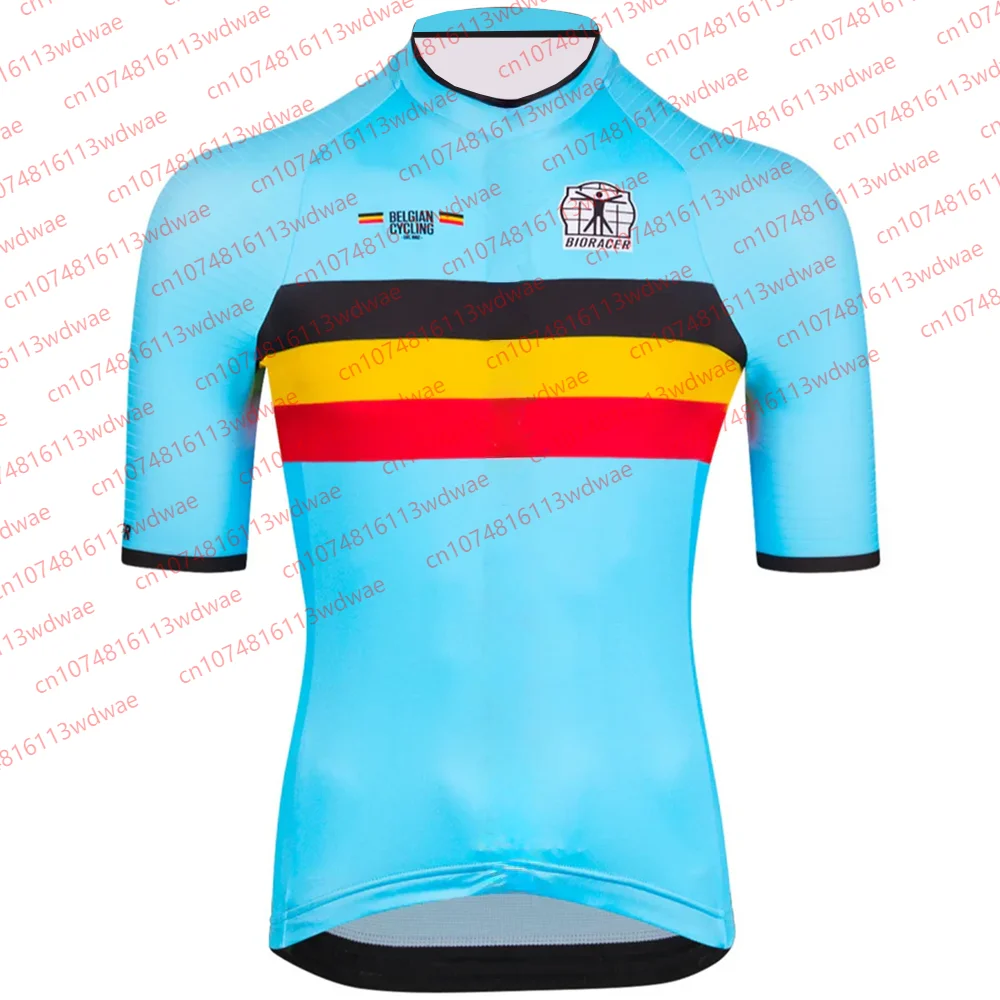 

2026 Belgian Cycling Icon Jersey Cycling Team Training Suit Kit Men Short-Sleeved Quick-Dryi Cycling T-shirt Cycling race tshirt