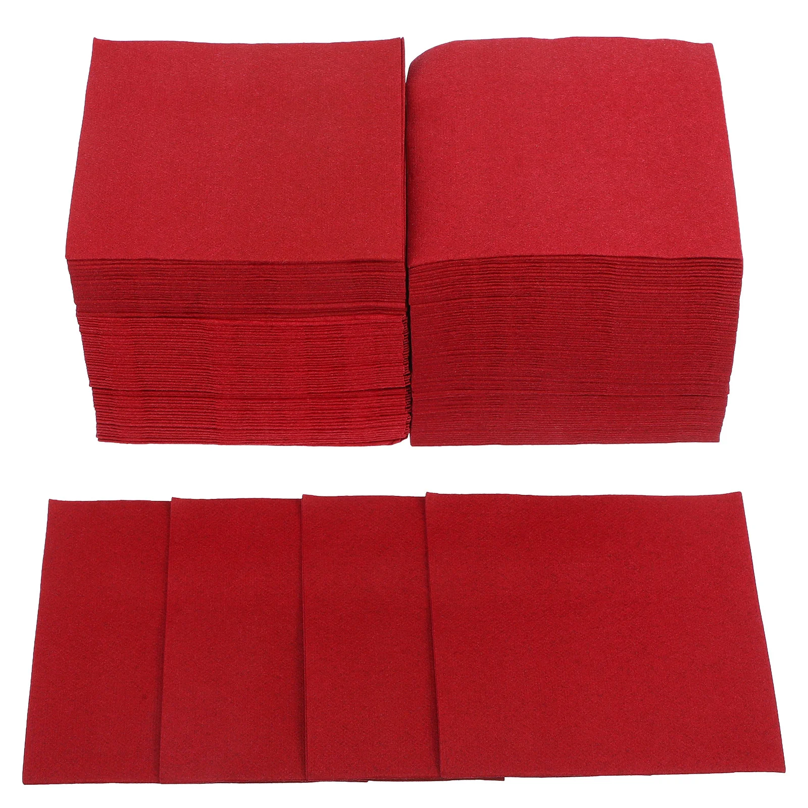 150 Pcs Dust-free Napkins Halloween Paper Wedding for Reception Red Dinner Bar Cocktail Colored