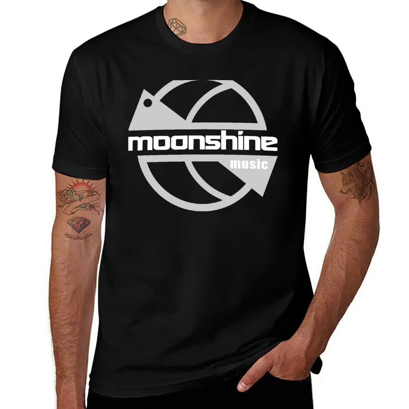 Moonshine Music T-Shirt luxury designer essential t shirt mens graphic t-shirts funny