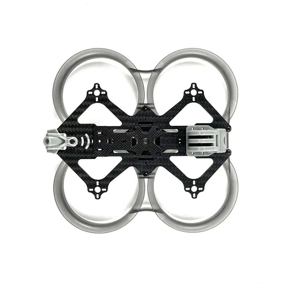 DarwinFPV CineApe 25 Frame 112mm Wheelbase Inverted 2.5 Inch Cinematic Whoop Frame Kit / Replace Bottom Plate Upper Plate for RC