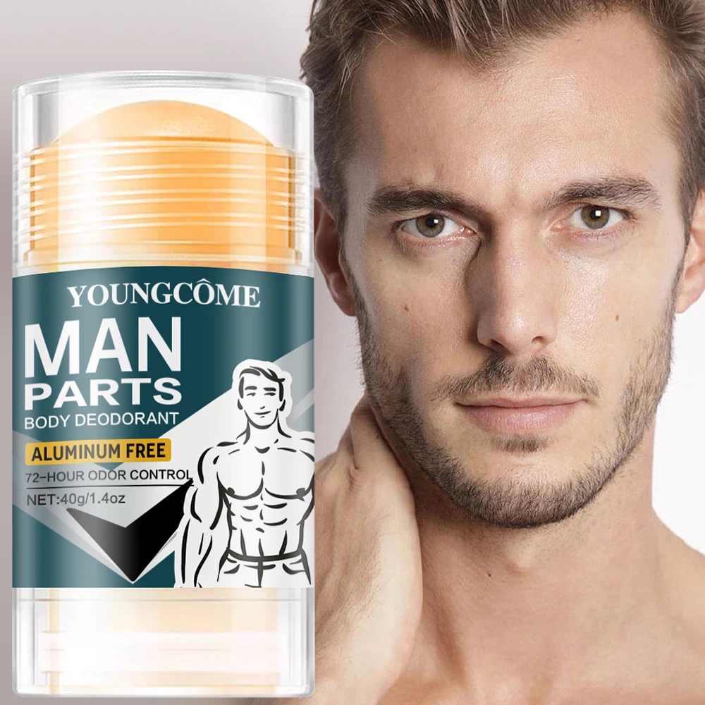 Men's Natural Deodorizing Stick Underarm Care Efficiently Eliminate Odor Refreshing Lasting Aroma Cream Underarm Odor Prevention