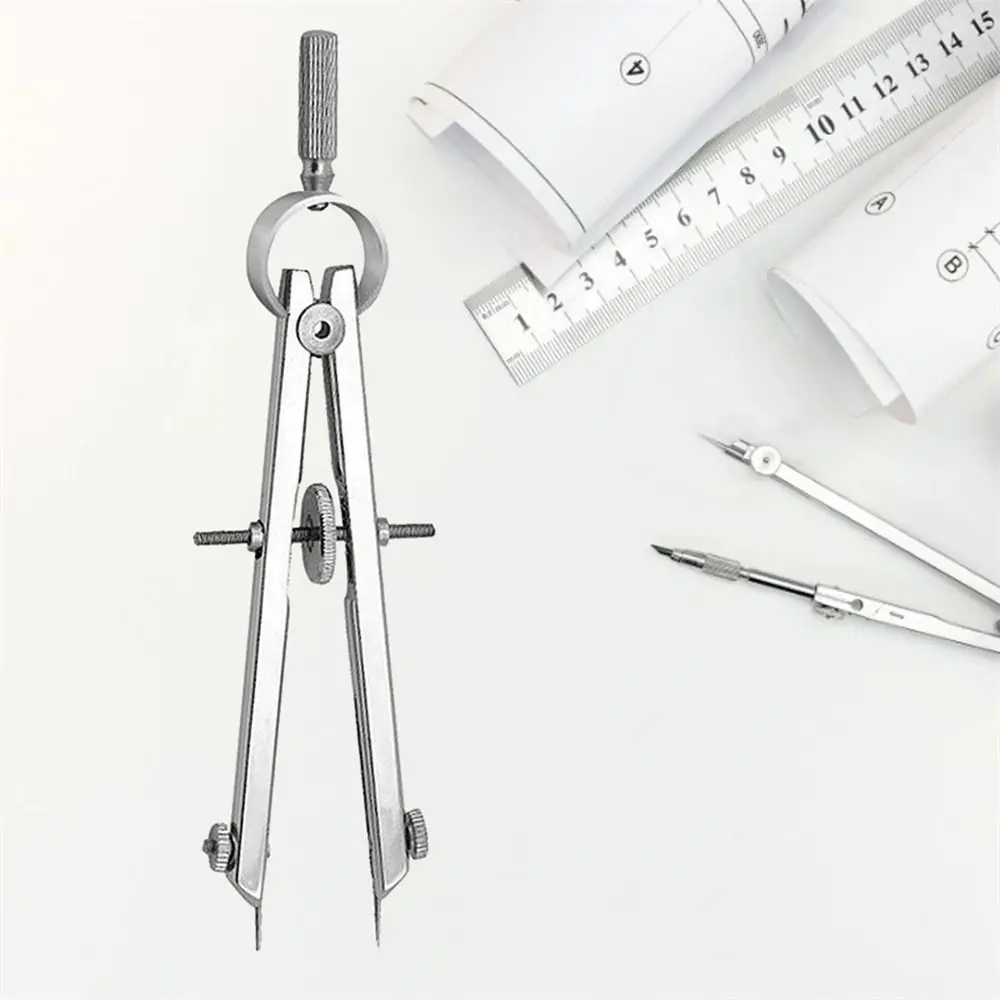

High Precision Drawing Tool with Lock Geometry Metal Geometry Scribe Gauge Spring Compasses Compass Protractor Math Compass