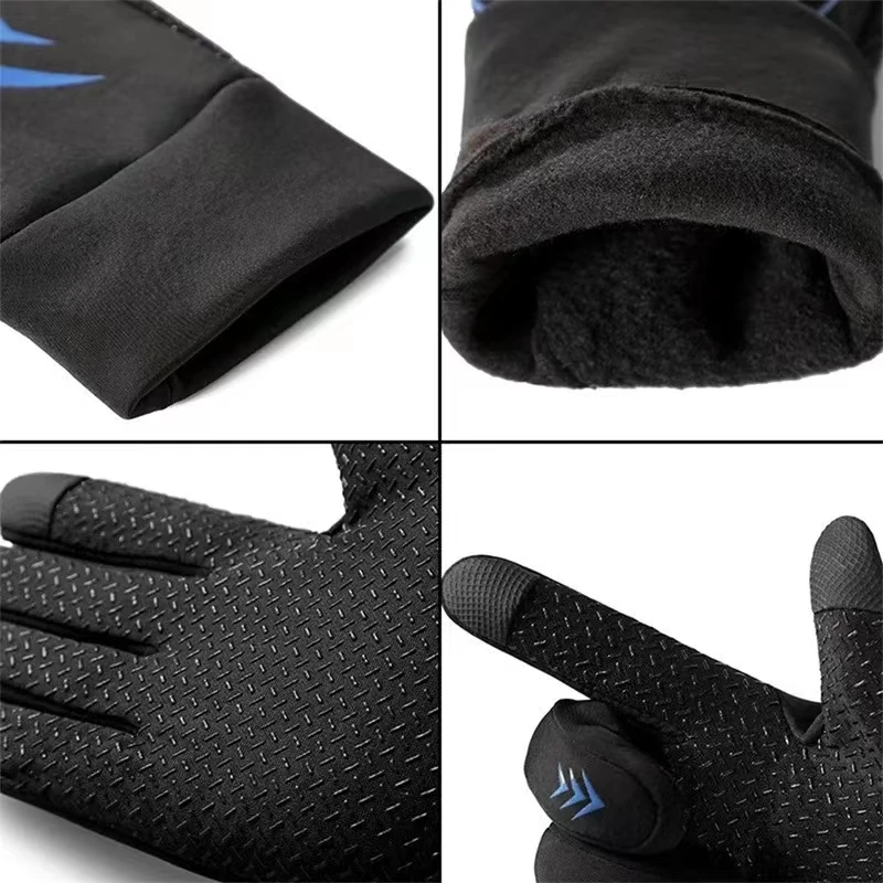 WRELS Herbst Winter Warme Radfahren Handschuhe Wasserdicht Thermische Touchscreen Reiten Radfahren Skifahren Nicht-slip Winter Fahrrad Handschuhe