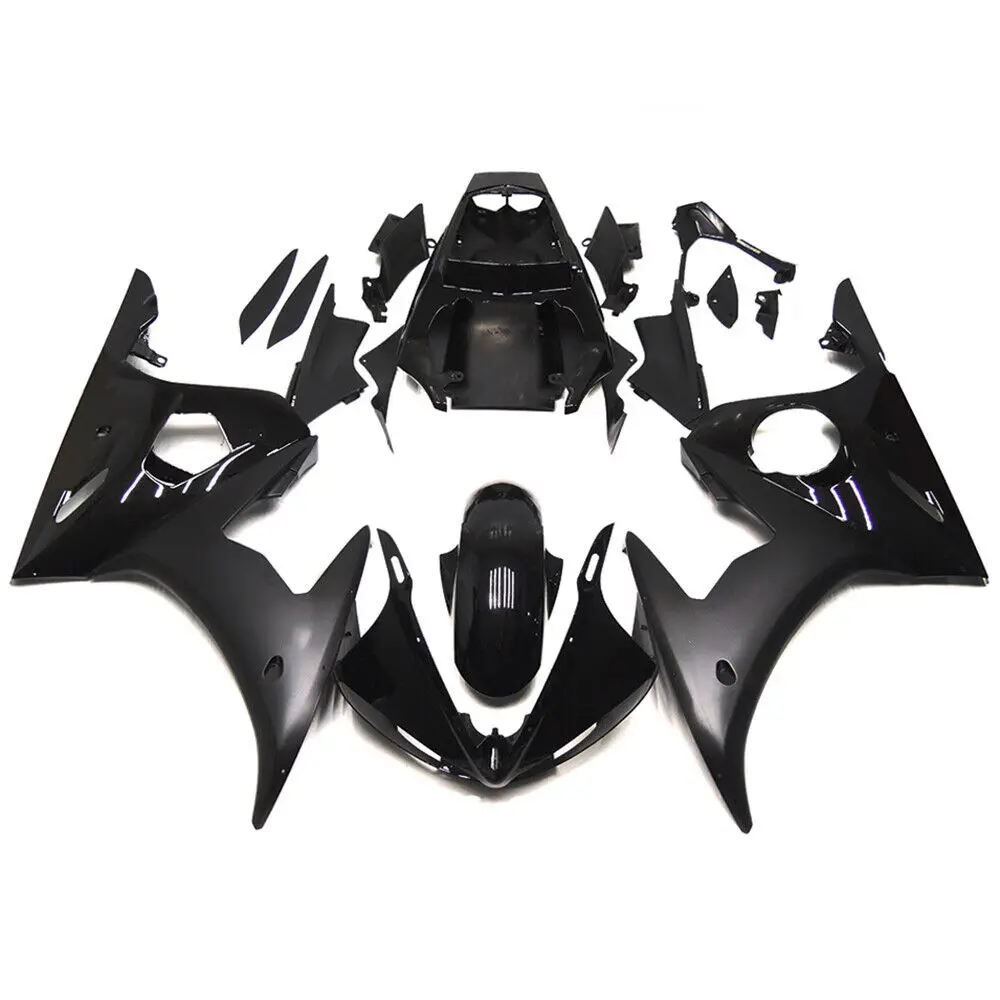 For Yamaha YZF R6 2003 2004 2005 YZFR6 Matte/Gloss Black ABS Fairings Kit 100% Injection Molding