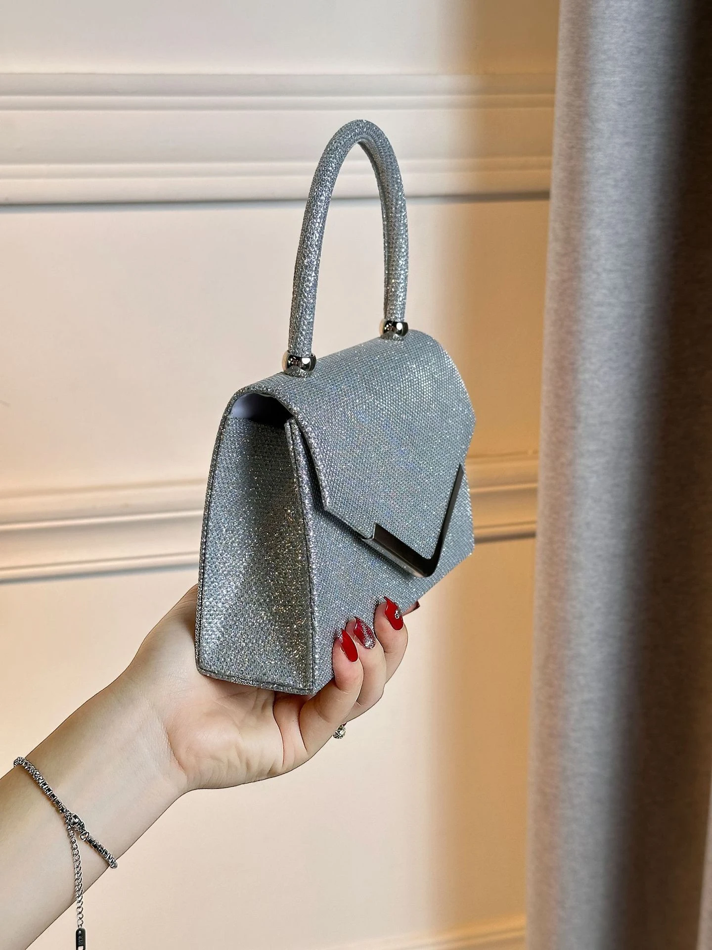 Tragbare Abendtaschen, Hochzeitstaschen, Crossbody-Clutch-Taschen und Damen-Abendkosmetiktaschen – Detail 13