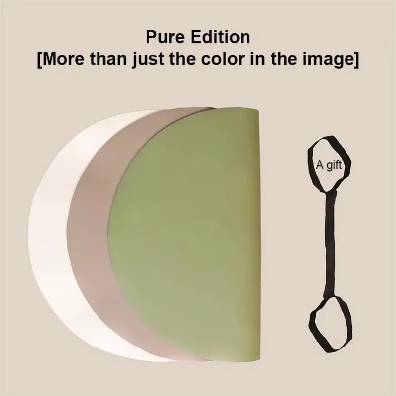 

5mm Oval Yoga Mat PU Natural Rubber Curved Arch Shaped Fitness Mat