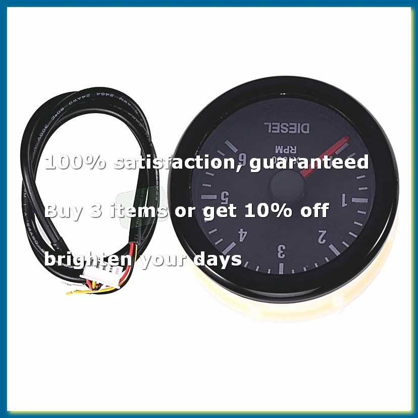 52mm 0-6000 RPM (on Dash) Electrical Tachometer Gauge for Motor Engine