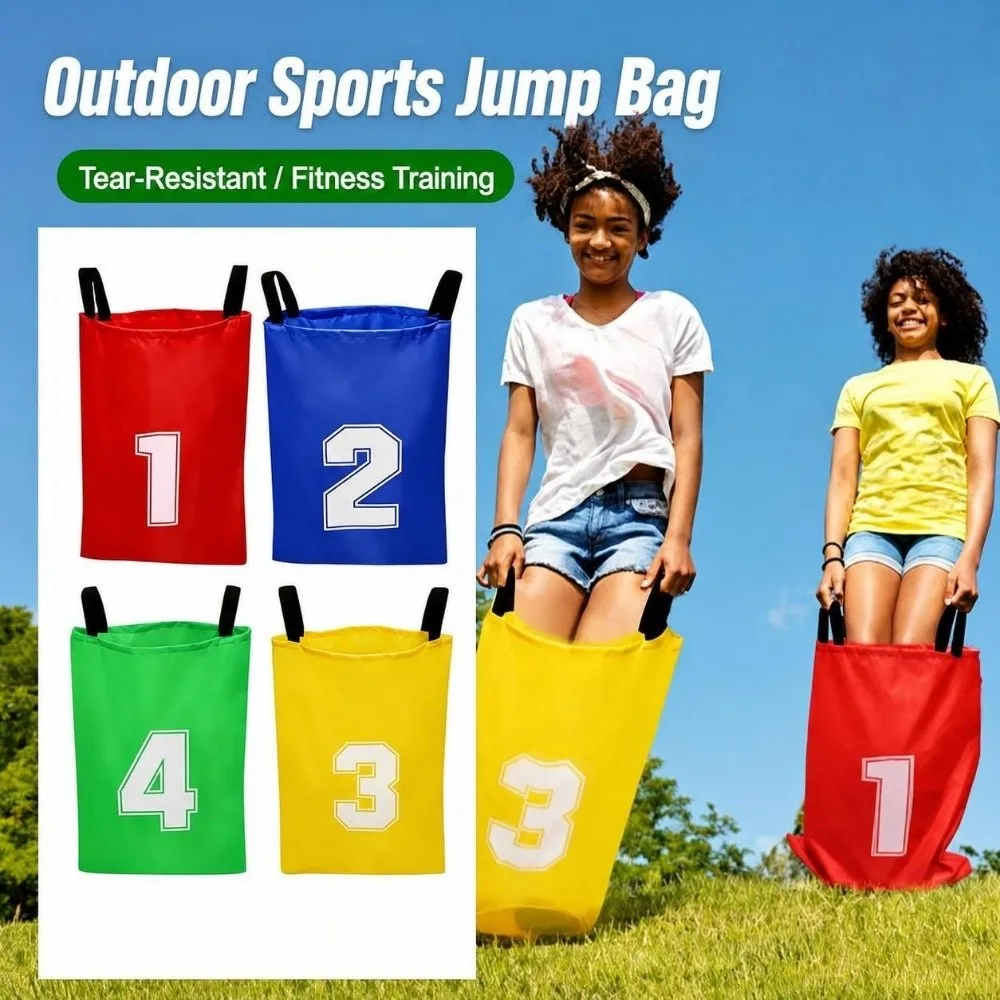 Multicolor Kangaroo Jumping Bag Sense Training Durable Material Kids Jumping Sack Reusable Interactive Design Sack Race Bags
