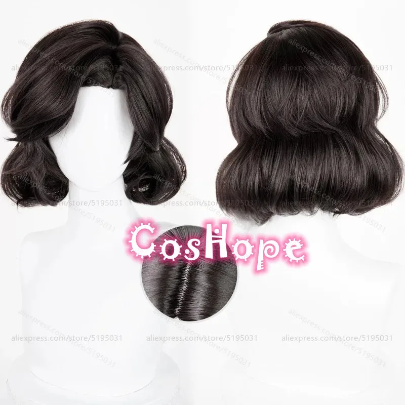 كاندي 2025IDV أنثى راقصة مارغريثا زيل 33 سنتيمتر شعر مستعار أسود قصير تأثيري أنيمي مقاومة للحرارة بيروكات صناعية لشركة