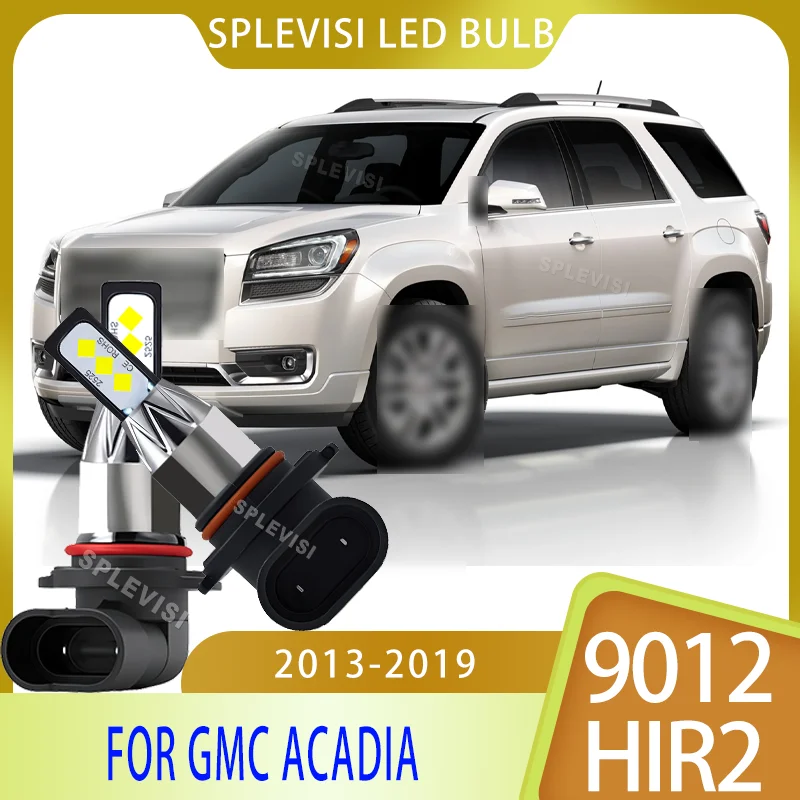 

2cps Plug-and-Play 9012 LED Bulb Kit - Durable 60,000-Hour Design Car Headlamp For GMC Acadia 2013 2014 2015 2016 2017 2018 2019