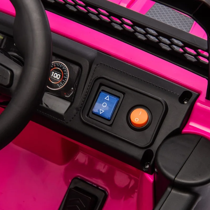 Camión eléctrico para niños de 12 V con control para padres, 2 WD, suspensión de cuatro ruedas, volumen ajustable, Bluetooth, para niños de 1 a 4 años.