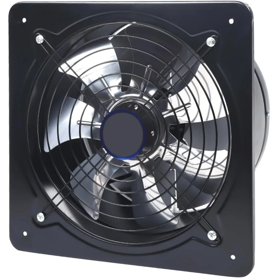 

12 Inch Exhaust Fan Wall Mounted Vent Fan 125W Portable Kitchen Warehouse Garage Paint Boot Ventilation Extractor Fans Blower f