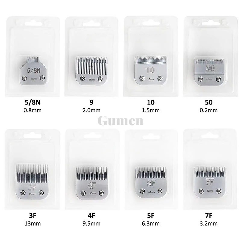 For Andis Oster Replacement Blade Set Pro For A5 Series Pet Electric Shaver Hair Clipper Blade Set 8 Styles Metal + Ceramic