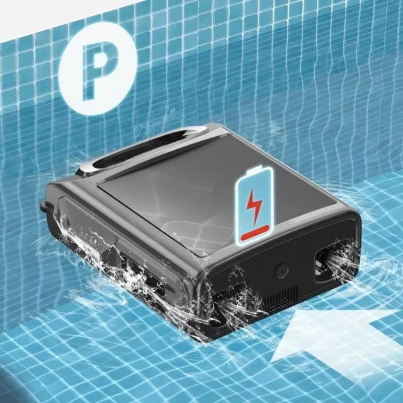 Solar and plug-in robotic pool skimmers and filters with automatic defoliation, efficient and environmentally friendly design