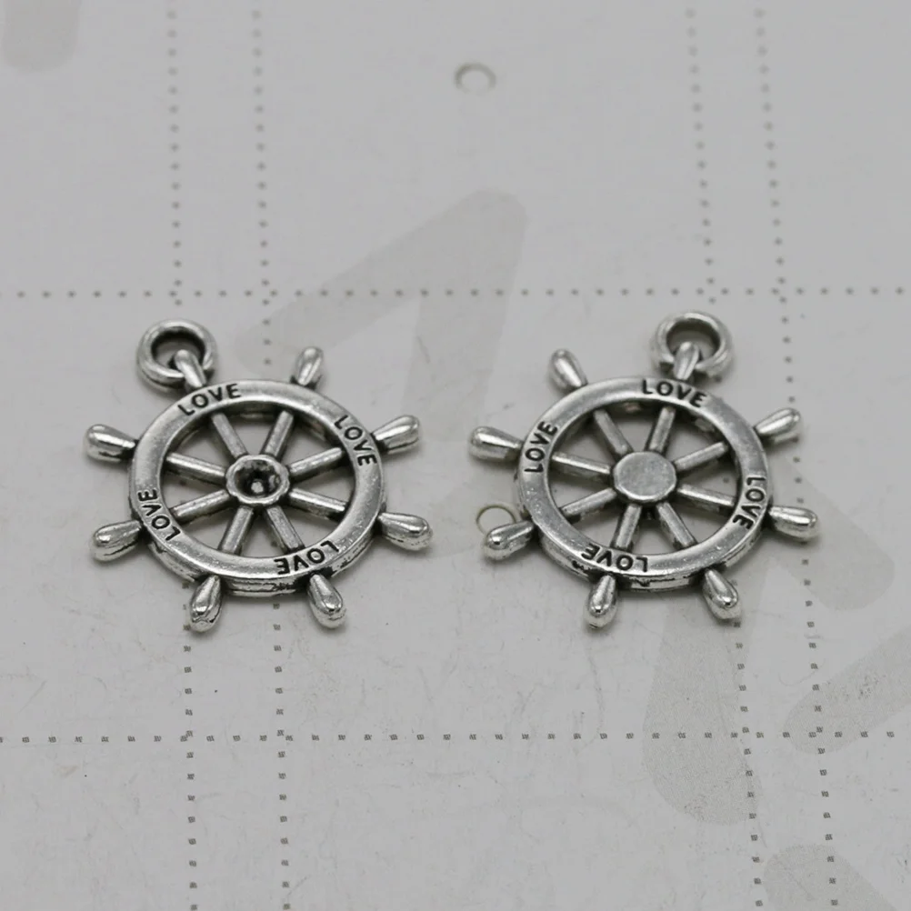 

50 Pcs Anchor Jewelry Unique Shape Pendant DIY Charms Making Pendants Fashion Silver