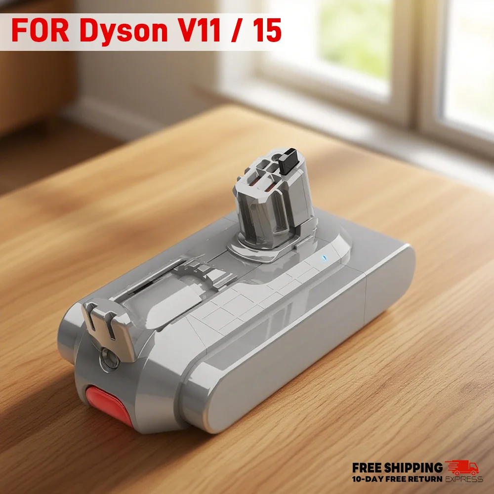 

for Dyson V15 V11 Battery Pack Click-in Replacement High Capacity Fast Charging 970938-01 970425-01 SV22 SV47 Models