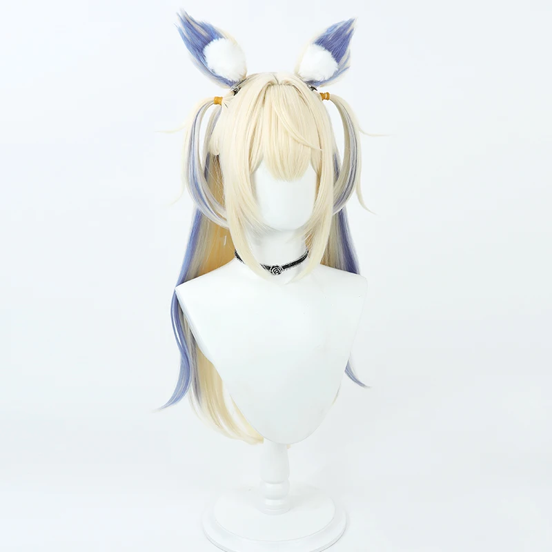 Hololive EN VTuber Fuwawa Abyssgard شعر مستعار تأثيري أنيمي لعب الأدوار زي حفلة الدعامة الشعر الاصطناعية #3