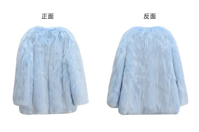 2025 الملابس النسائية مزاجه تقليد الثعلب الفراء معطف الفرو شتاء جديد 1125 #3