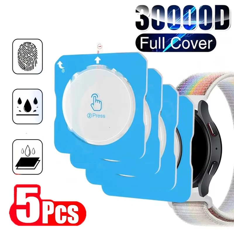 

Glass Protective Film For Samsung Galaxy Watch 7 40mm 44mm Full Screen Protector Samsung Galaxy Ultra With Tool Easy Install Kit