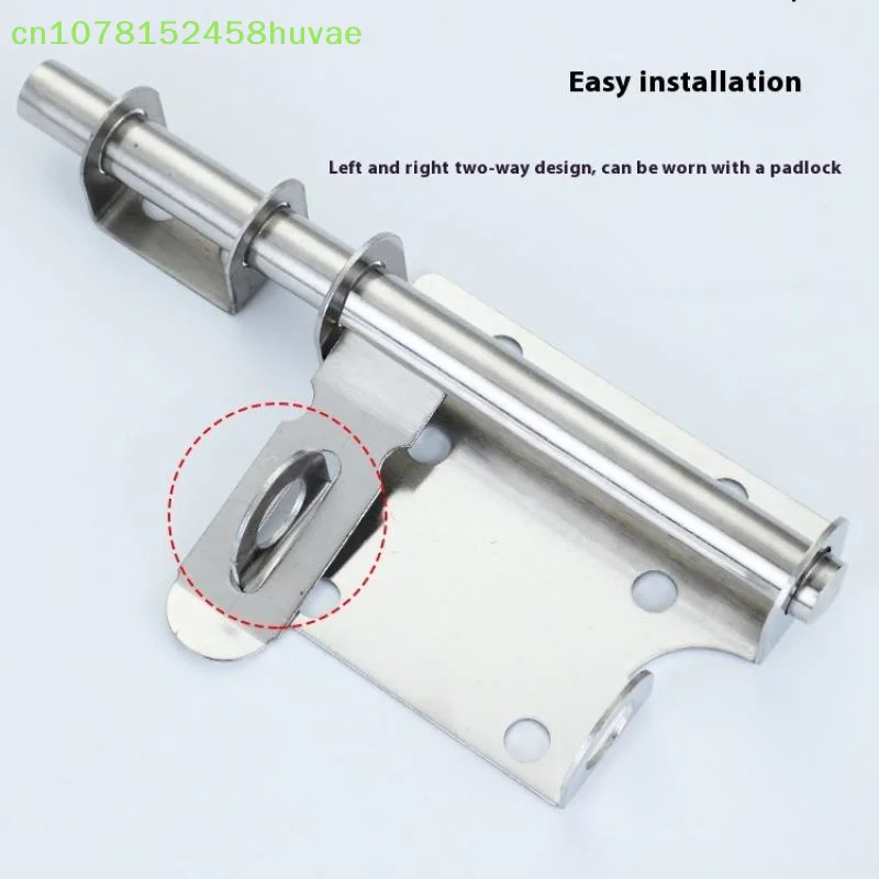 مجموعة واحدة من أجهزة المنزل بمشبك مزلاج منزلق من الفولاذ المقاوم للصدأ - قفل بوابة أمان للمرحاض والباب