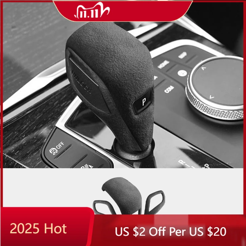

Interior Mouldings For BMW G20 F40 G28 G23 1 3 4 Series Z4 G29 Made of Alcantara Wrap Gear Shift Knob Cover Trim Car Accessories