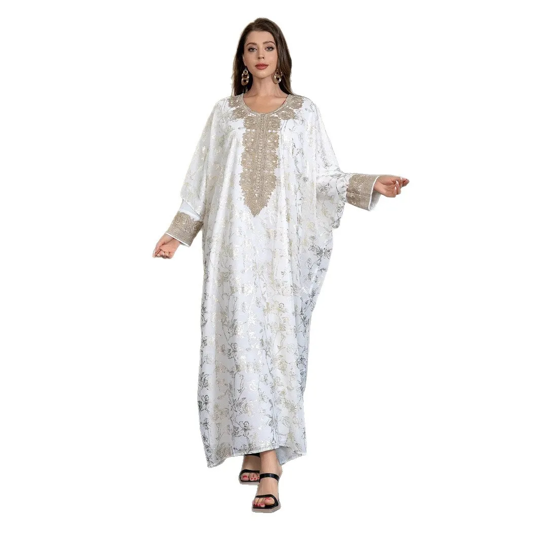 

Cross-border Middle East Muslim Long Dress, Bronzing Suit Saudi Arabia Abaya Dress Abaya Cw15427