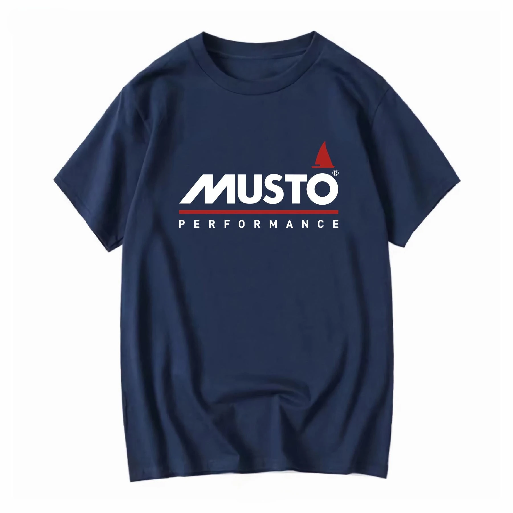 Musto Performance Herren Schwarzes Vintage Weiches Stylisches Designer T-Shirt für Männer und Frauen Sommer Y2K Streetwear Top – Detail 9