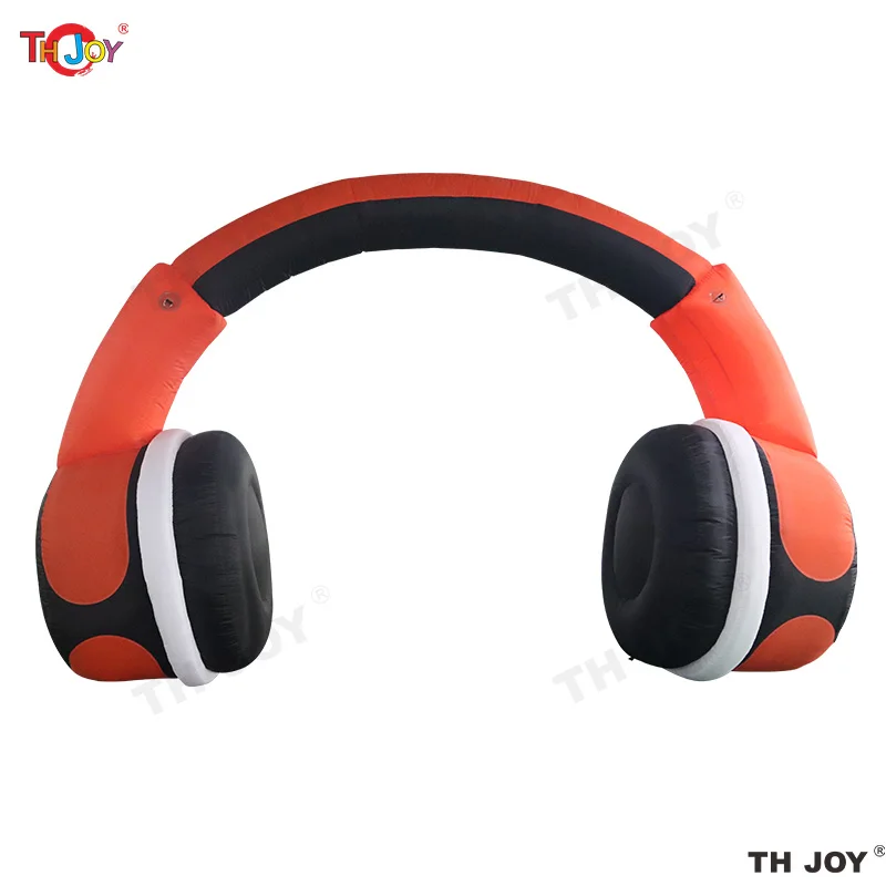 5x3m Fashionable Advertising Replica Inflatable Earphone Inflatable Headphone Arch Gantry For Music Event Decoration